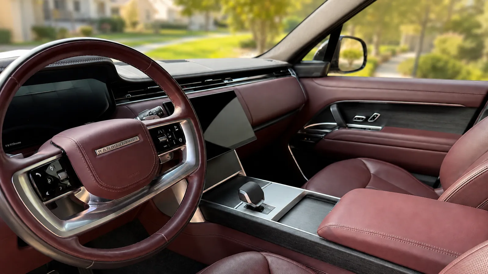Immaculate white leather Rolls-Royce interior with starlight headliner after a Grandlux mobile interior detailing service in Frisco, TX